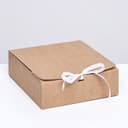 Коробка складная, крафт, 15×15×5 см