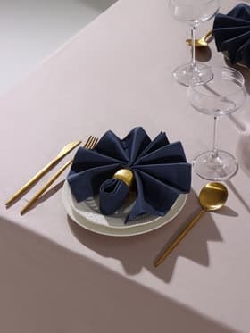 Набор салфеток с декоративными кольцами «Этель» Grey pleasure, 40×40 см - 2 шт., 100% хлопок, саржа 190 г/м²