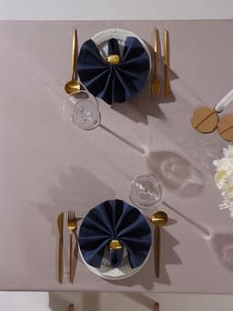 Набор салфеток с декоративными кольцами «Этель» Grey pleasure, 40×40 см - 2 шт., 100% хлопок, саржа 190 г/м²