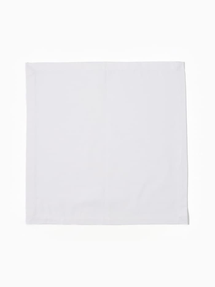 Салфетки сервировочные на стол «Этель» White pleasure, 40×40 см, набор 4 шт., с декоративными кольцами, белые
