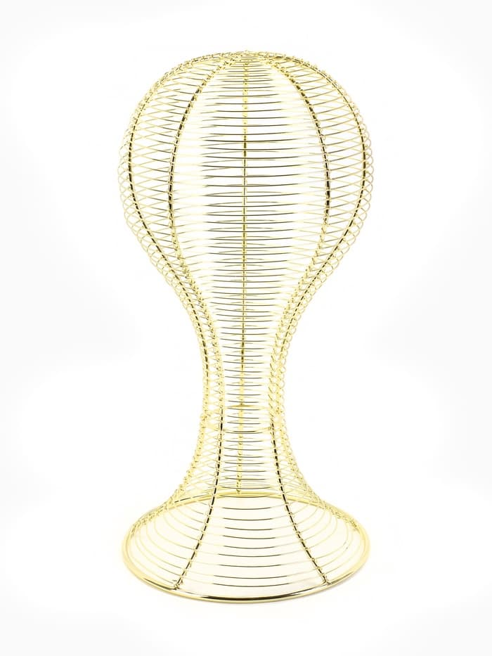 Подставка для шапок анатомическая 19.5×19.5×40 см, цвет золото