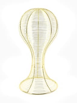 Подставка для шапок анатомическая 19.5×19.5×40 см, цвет золото