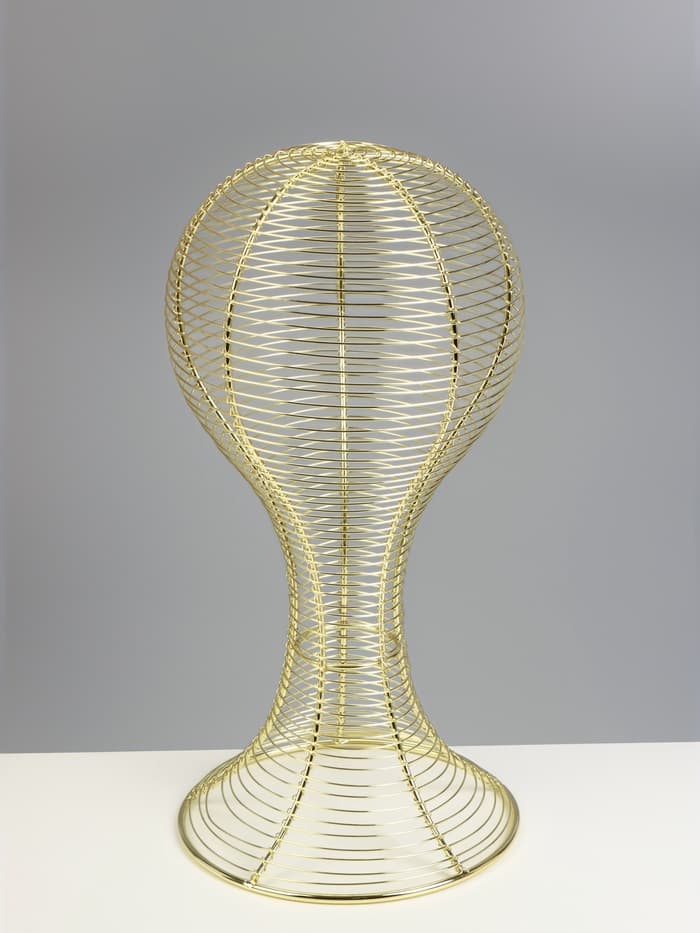 Подставка для шапок анатомическая 19.5×19.5×40 см, цвет золото