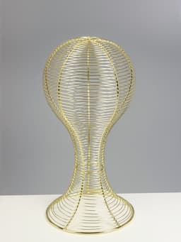 Подставка для шапок анатомическая 19.5×19.5×40 см, цвет золото