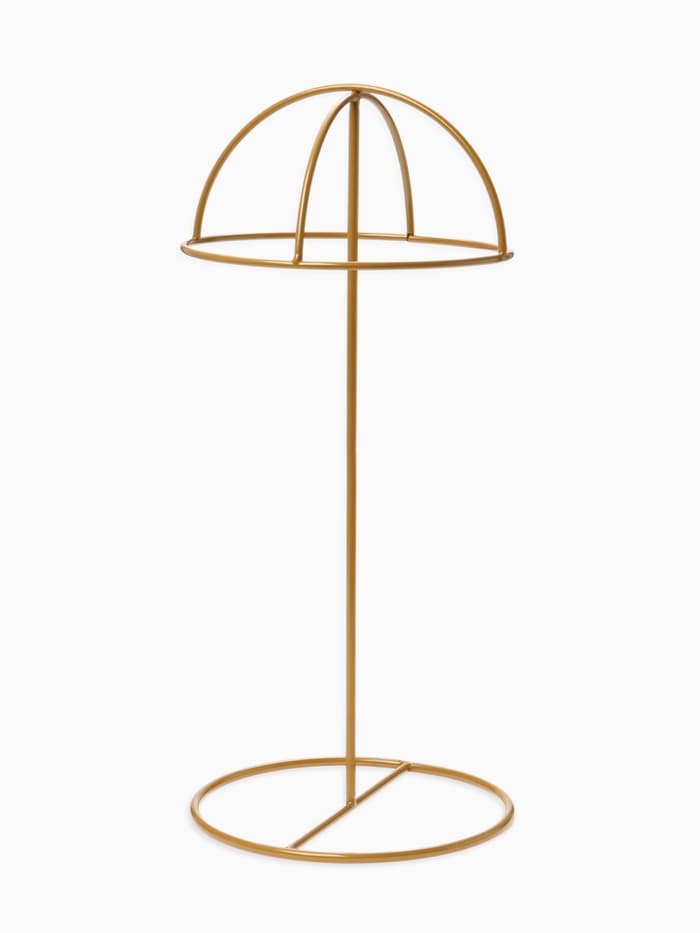 Подставка для шапок декоративная, 16×16×36 см, цвет золото