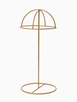 Подставка для шапок декоративная, 16×16×36 см, цвет золото