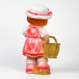 Садовая фигура из полистоуна «Девочка Лиза с корзинкой», 40×18×13 см