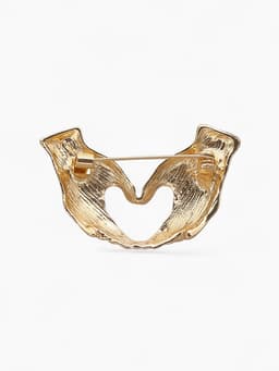 Брошь «Любящие руки», цвет золото