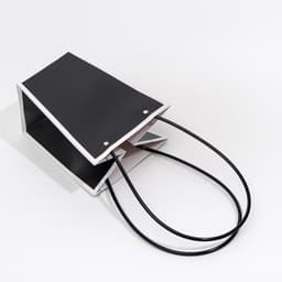 Сумка для цветов чёрная влагостойкая, 17×17 - 11.5×11.5 - 20 см