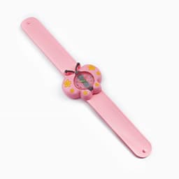 Часы наручные детские «Бабочка», ремешок силикон, розовые, от батареек LR41 (AG3)