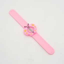 Часы наручные детские «Бабочка», ремешок силикон, розовые, от батареек LR41 (AG3)
