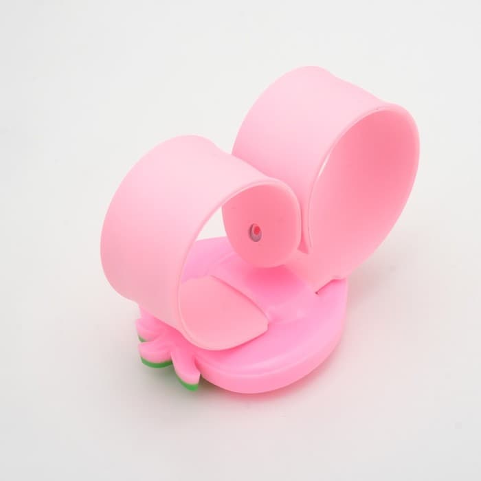 Часы наручные детские «Клубничка», кварцевые, ремешок силикон, розовые