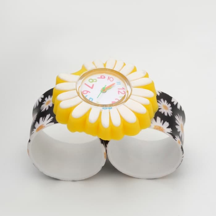 Часы наручные детские «Ромашка», кварцевые, ремешок силикон, от батареек LR41 (AG3)