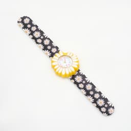 Часы наручные детские «Ромашка», кварцевые, ремешок силикон, от батареек LR41 (AG3)