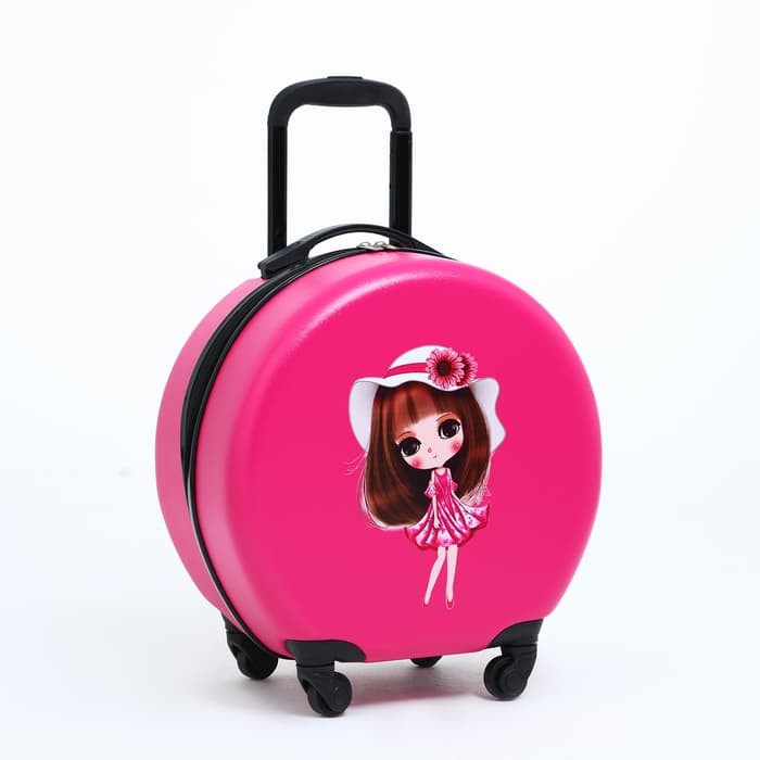 Чемодан детский 33 л (S), отдел на молнии, фуксия