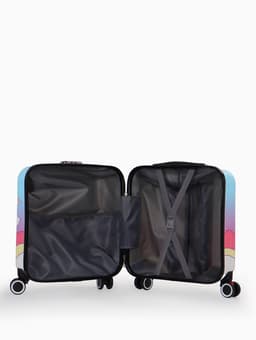 Чемодан детский 20", 41 л, отдел на молнии, с принтом, розовый/разноцветный