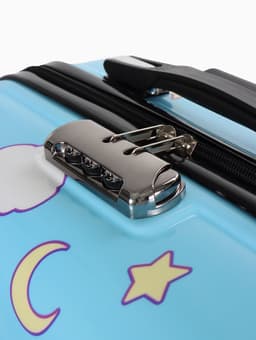 Чемодан детский 20", 41 л, отдел на молнии, с принтом, розовый/разноцветный