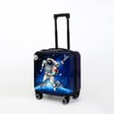 Чемодан детский на колёсах 41 л (S), на молнии, с кодовым замком, 4 колеса, синий