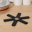 Подставка для горячего складная Доляна, d=19 см, чёрная