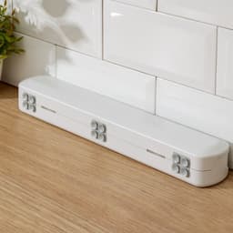 Диспенсер для пищевой плёнки Доляна, 37.3×6.5×5.3 см, пластик, белый