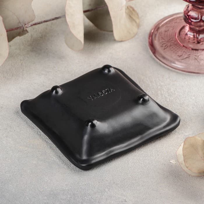 Соусник «Чёрный Восток», 80 мл, 9×2.6 см, пластик, чёрный