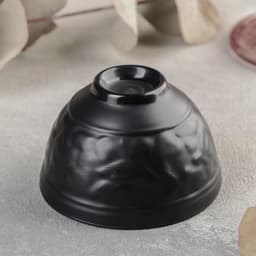 Соусник «Чёрный Восток», 140 мл, d=8.5 см (дно 3.2 см), пластик, чёрный