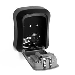 Сейф-ключница кодовая ТУНДРА, металл, пластик, серый