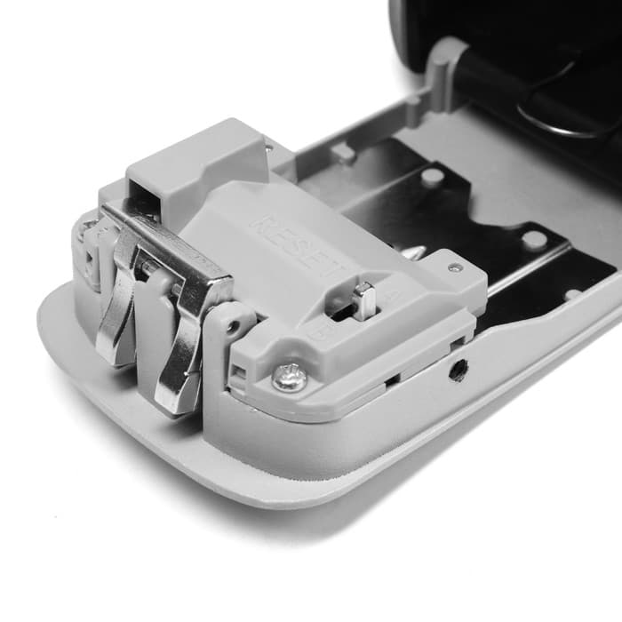 Сейф-ключница кодовая ТУНДРА, металл, пластик, серый