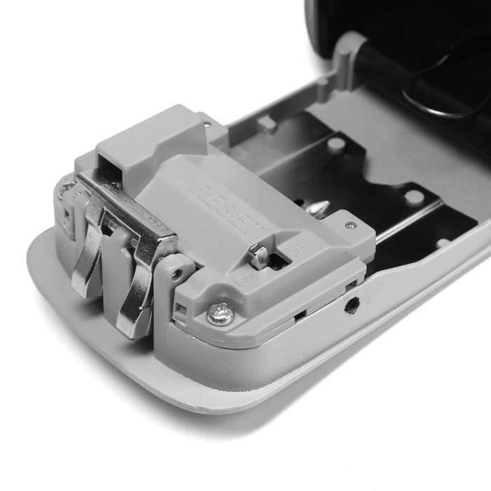 Сейф-ключница кодовая ТУНДРА, металл, пластик, серый