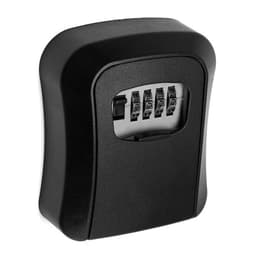 Сейф-ключница кодовая, металл, пластик, черный
