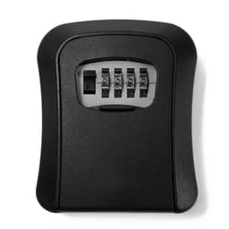 Сейф-ключница кодовая, металл, пластик, черный