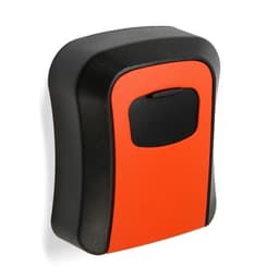 Сейф-ключница кодовая ТУНДРА, металл, пластик, оранжевый