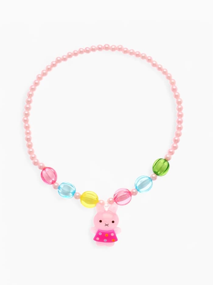 Набор детских украшений Выбражулька «Зайчики», 9 предметов: ободок, 2 резинки, 2 заколки, клипсы, кулон, браслет, кольцо, МИКС