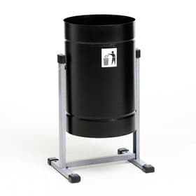 Урна для мусора «Уралочка Бюджет», уличная, 21 л, 35×55×26.5 см, бак 0.6 мм, чёрная