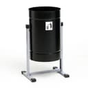 Урна для мусора «Уралочка Бюджет», уличная, 21 л, 35×55×26.5 см, бак 0.6 мм, чёрная