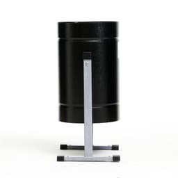 Урна для мусора «Уралочка Бюджет», уличная, 21 л, 35×55×26.5 см, бак 0.6 мм, чёрная