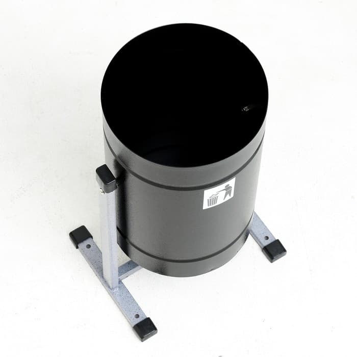 Урна для мусора «Уралочка Бюджет», уличная, 21 л, 35×55×26.5 см, бак 0.6 мм, чёрная