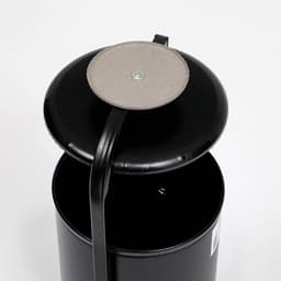 Урна для мусора «Космос», уличная, с пепельницей, 21 л, 32×82.5×28.5 см, бак 0.6 мм, чёрная