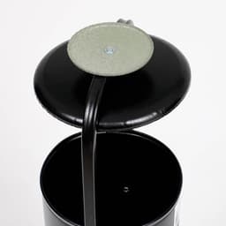 Урна для мусора «Сатурн», уличная, с пепельницей, 28 л, 104×31×26.5 см, бак 0.6 мм, чёрная