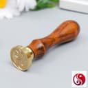 Печать для сургуча с деревянной ручкой «Инь-ян», 9×2.5×2.5 см