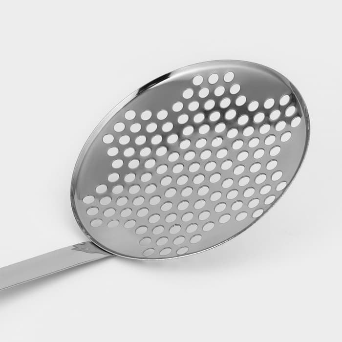 Шумовка «Поварская», d=17 см, длина ручки=39 см, цвет серебряный