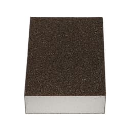 Губка абразивная шлифовальная ТУНДРА, твердая, 100×70×25 мм, P80