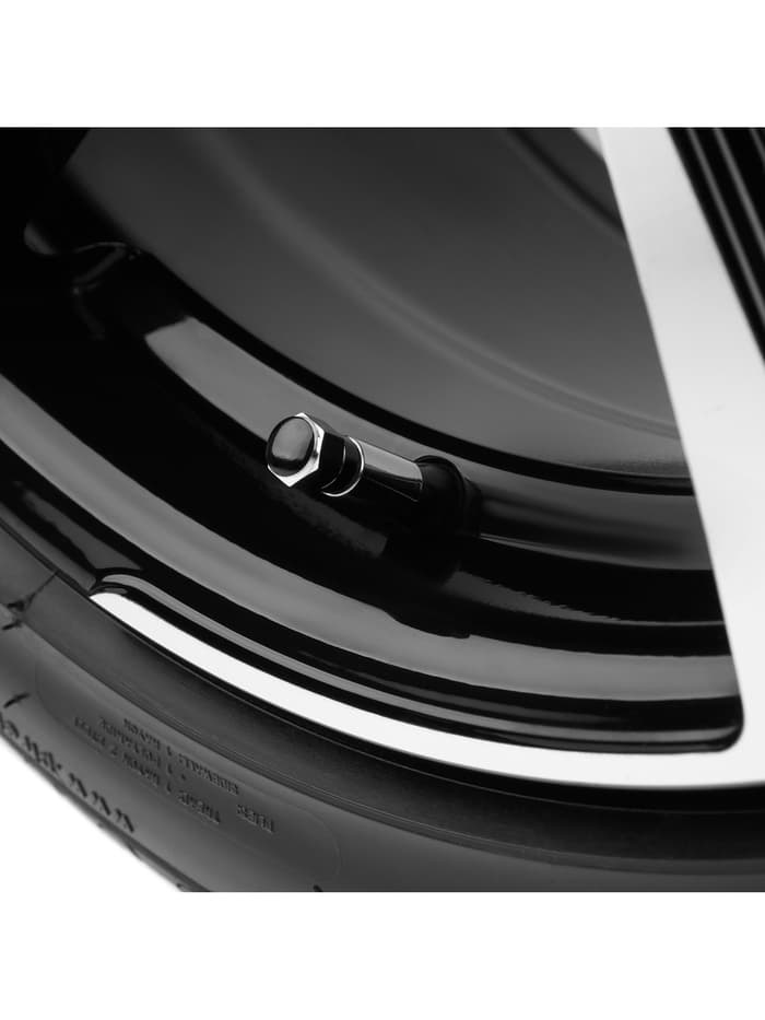 Колпачок на вентиль шины TORSO, черный, набор 4 шт.