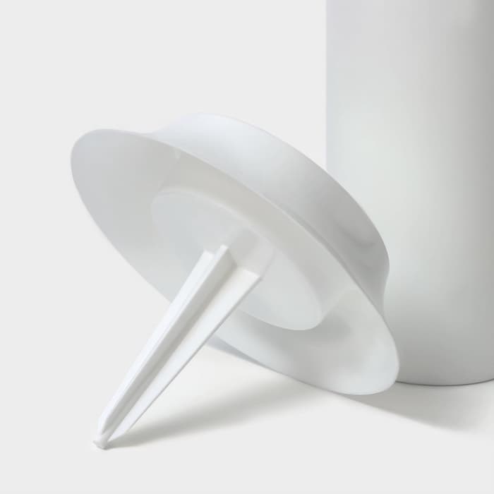 Ваза для цветов, 2.8 л, d=19 см, h=40 см, пластиковая, белая