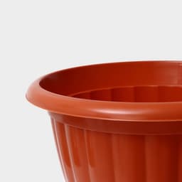 Вазон для цветов «Жасмин», 18 л, d=42 см, h=30 см, коричневый