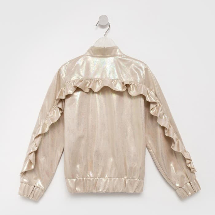 Жакет (бомбер) детский MINAKU: Casual Collection KIDS, бежевый, рост 134 см