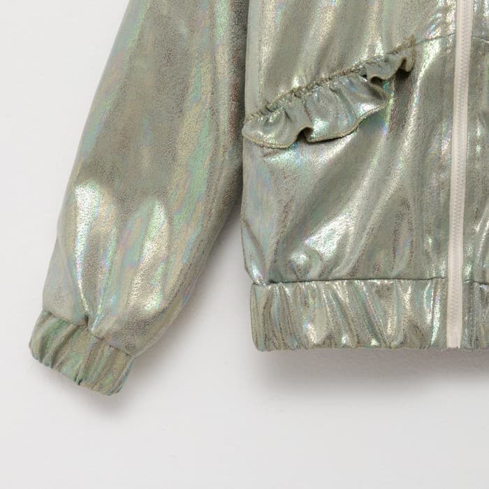 Жакет (бомбер) детский MINAKU: Casual Collection KIDS, зелёный, рост 146 см