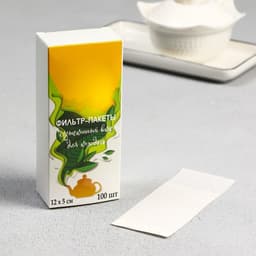 Набор фильтр-пакетов для заваривания чая, для чайника, 100 шт., 5×12 см