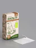 Набор фильтр-пакетов для заваривания чая с завязками, для кружки, 50 шт., 7×9 см
