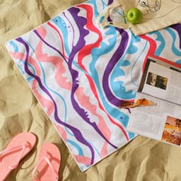 Полотенце пляжное «Этель. Волны» 75×140 см, микрофибра